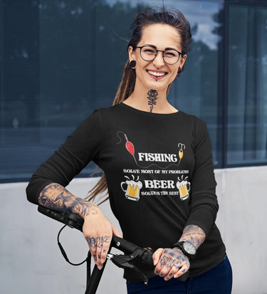 Fishing Solves All My Problem Women Long Sleeve Shirt